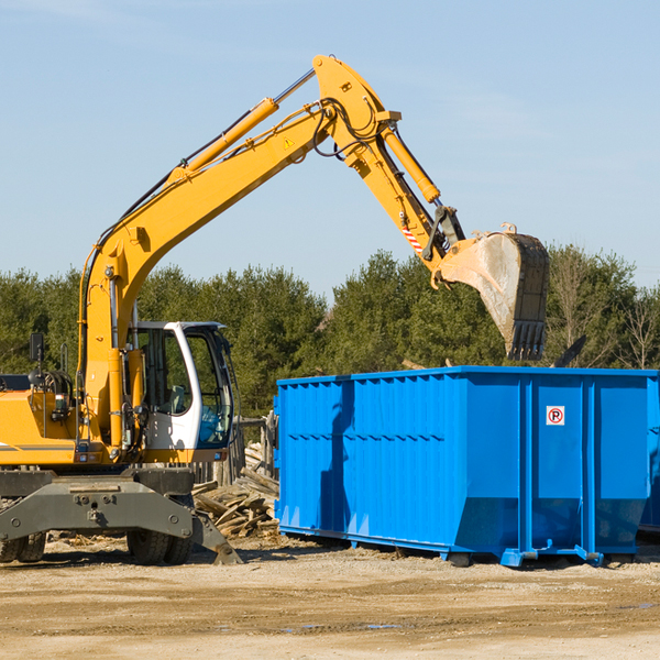 what size residential dumpster rentals are available in Long Pond